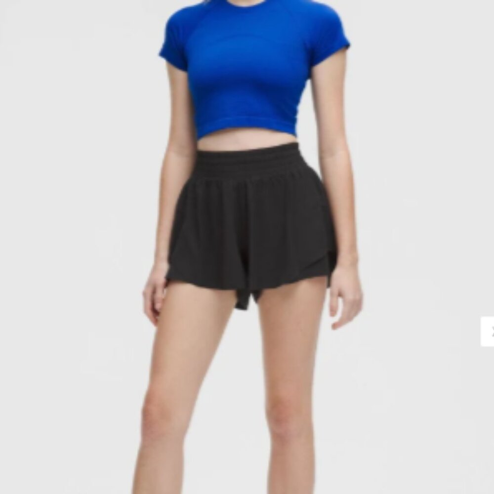 Shake It Out High-Rise Run Short 2.5" — Black